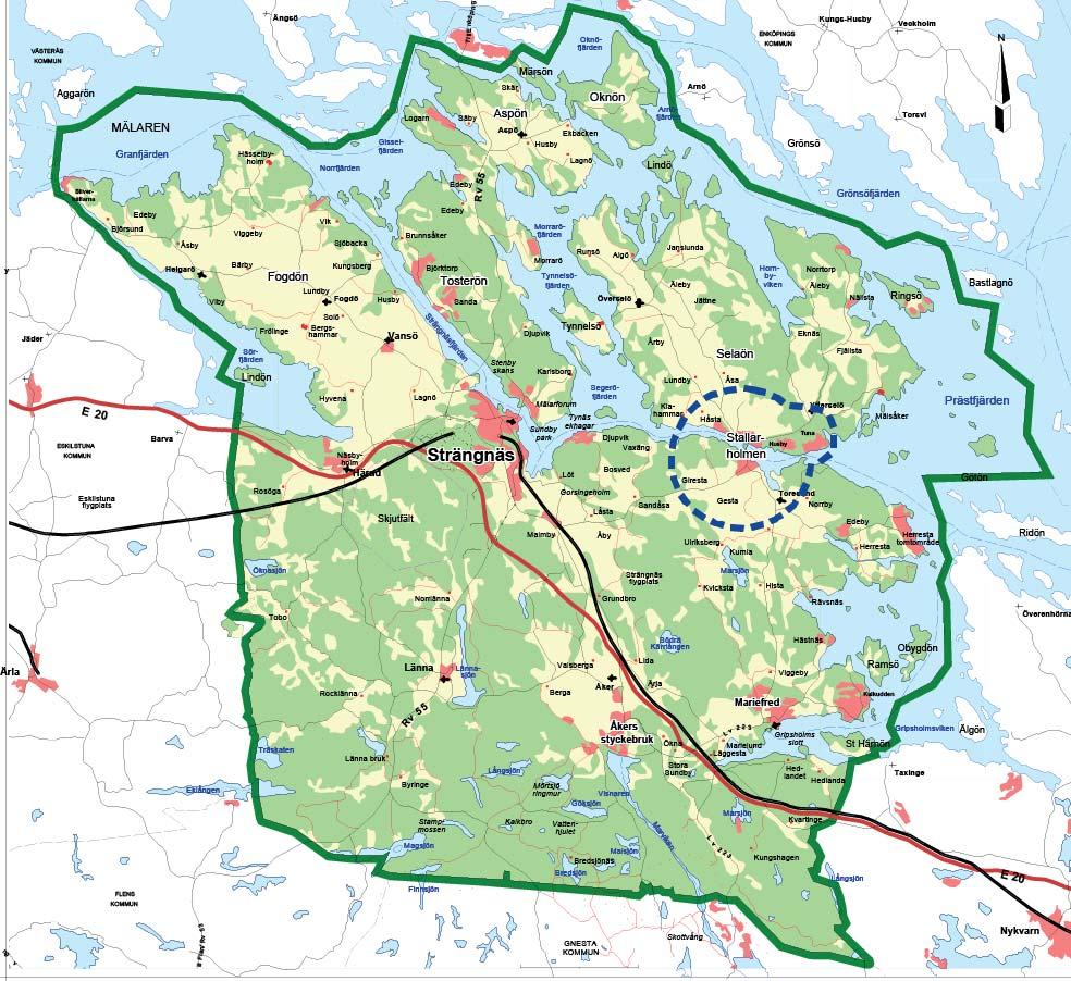 Grönplan för Strängnäs kommun del B4 Utställningshandling 2018-06-07 / 9 5 Planområdet 5.