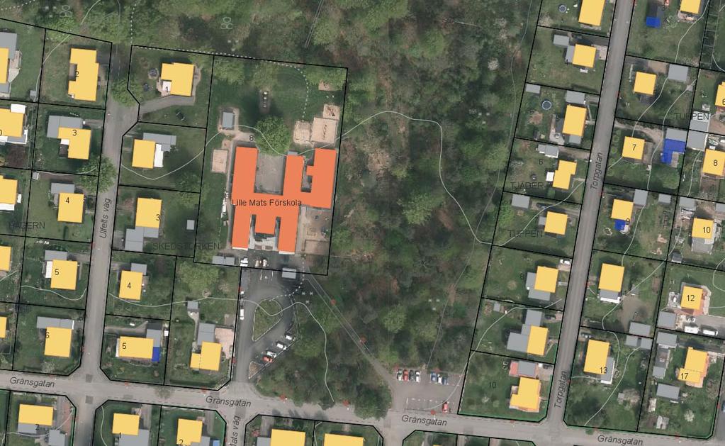 Inledning Detaljplanens bakgrund, sy e och huvuddrag Bakgrund Ett ökat behov av förskoleplatser i Broby gör att kommunen vill möjliggöra utbyggnad av befintliga verksamheter som koplement till