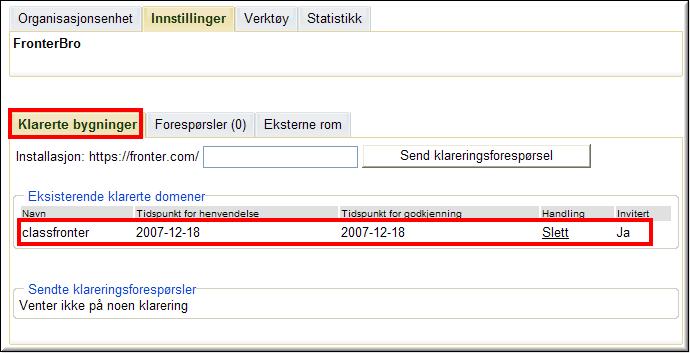 Båda installationerna har en översikt på aktiva förbindelser under fliken Godkända installationer.