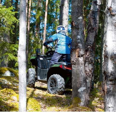 vrid/varv: @ Transmission: Automat Växellåda: Hög, låg, neutral, parkering och backväxel Koppling: CVT, Centrifugal med EBS