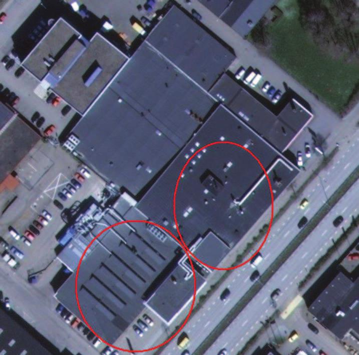 Gåsebäck och Bårslöv Landskrona Bild 4. Sektorsindelning vid rökdykningen i inledningsskedet.