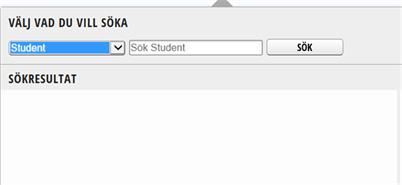 html) Välj student i rullningslistan Skriv in ditt studentnummer alt kurskod