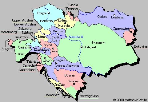 Utlösande faktor blir konflikten på Balkanhalvön inom Österrike-Ungern Österrike-Ungern är en stormakt (se karta) med många olika folkslag.