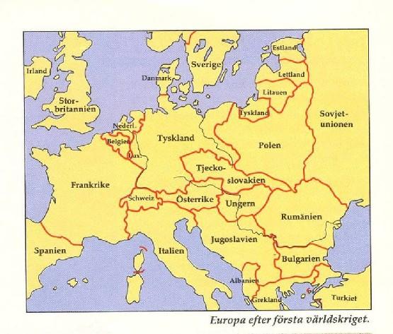 karta Europa efter