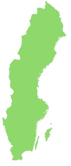 Figur 1. Områden där både feromonfällor på fem hyggen samt kantinventering genomförts 213. SLU försöksparker, från söder Tönnersjöheden, Siljansfors och Vindeln.