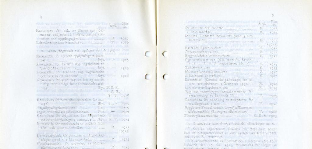 6., Tills. Avd. ä r Kommittén för beh. av förslag ang. permanent skiljenämnd i tvister mellan arkitekter och uppdragsgivare H. 192g Lektorskompetens-kommittén T; 1929 2.