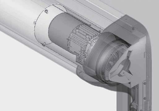 1.5 Manöversystem 1.5.1 Allmänt snabbrullport manövreras alltid elektriskt. Manöversystemet är en kombination av ett maskineri och ett styrskåp. Maskineriet öppnar porten med en elmotor.