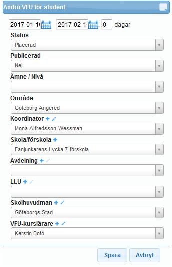 Information om sena avbrott inför VFU-kurs hinner inte alltid meddelas från LUN:s kansli.