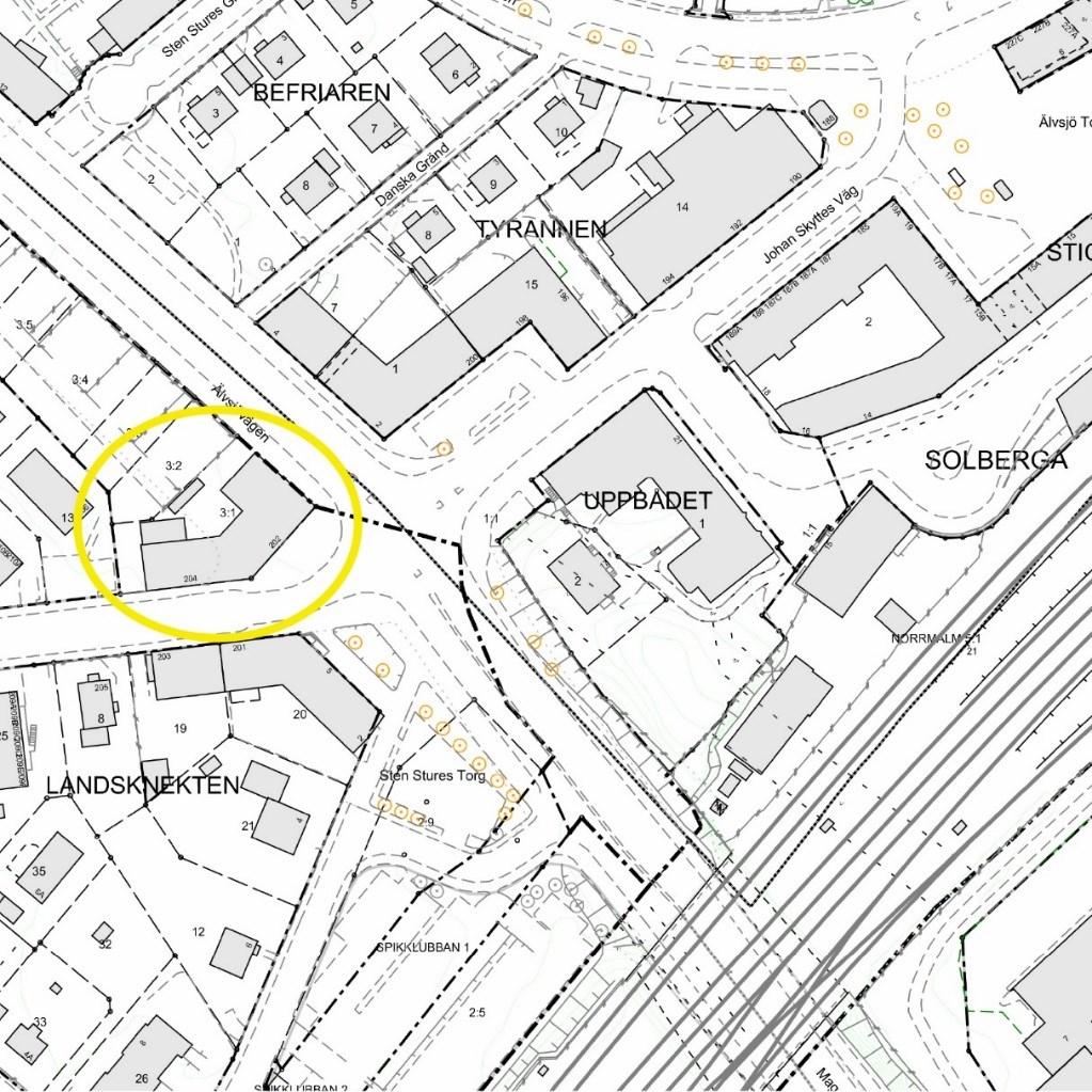 Stadsbyggnadskontoret Granskningshandling Planavdelningen Ann-Sofi Rundquist 2018-06-05 Telefon 08-508 27 332 Sida 1 (13) Planbeskrivning Detaljplan för Älvsjö 3:1 i