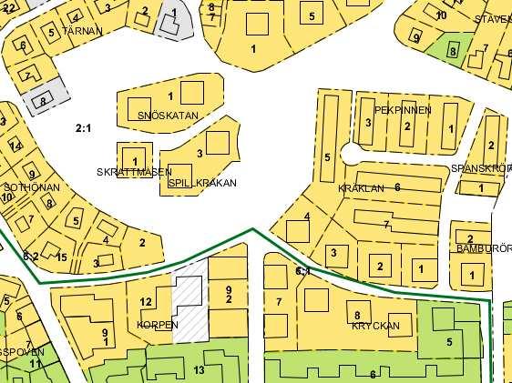 Sida 4 (13) Stadsmuseets kulturhistoriska inventering med planområdets ungefärliga utbredning markerat i rött.