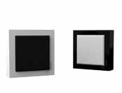 Flatbox Slim-series Flatbox Slim series vägghögtalare, både svart och vitt frontgaller medföljer Flatbox Slim Mini, vit 10-13014W 2495:- par Flatbox Slim