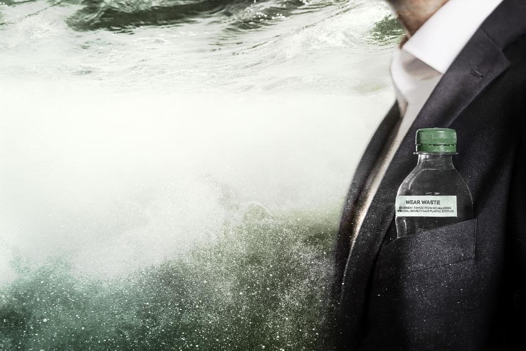 08 / REPEAT CORPORATE WEAR - TAIOR MART BUINE REPEAT CORPORATE WEAR - TAIOR MART BUINE / 09 ETT HÅBART VA Plast är det vanligaste skräpet i världens hav som i en allt snabbare takt håller på att