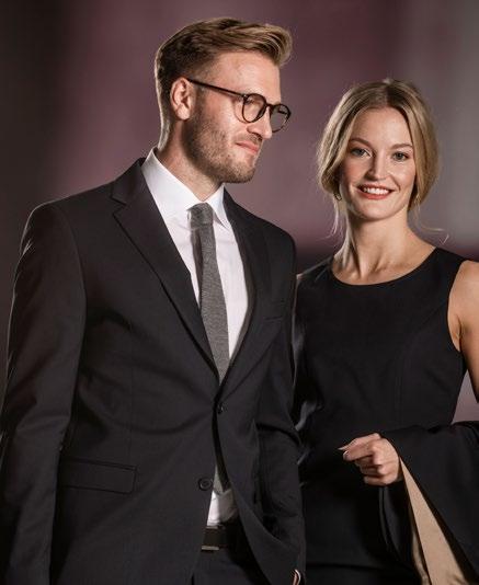 Vår Twill Business-kollektion erbjuder ett vackert och mer exklusivt tyg, tillverkat i 60% ull och 38% slitstark polyester.