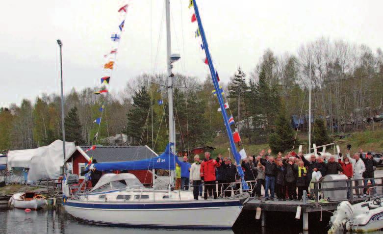 Önskeresan II en JBS-are seglar till Medelhavet. Den 6:e maj 2014 var kylig, men det var avseglingsfest för Göran Arvedahl som tänkte segla till Marseilles. Avseglingsfesten.