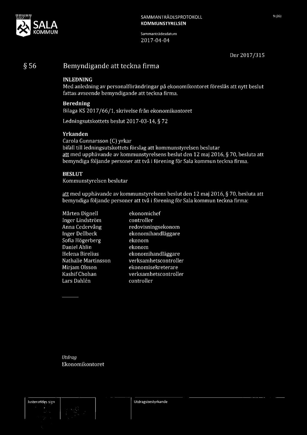 SAMMANTRÄDESPROTOKOLL 9126!