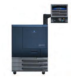 Konica Minoltas färgproduktionssystem tillgodoser alla tänkbara behov, inklusive integrerade alternativ för hålslagning och häftning samt en mängd olika alternativ för vikning och framställning av