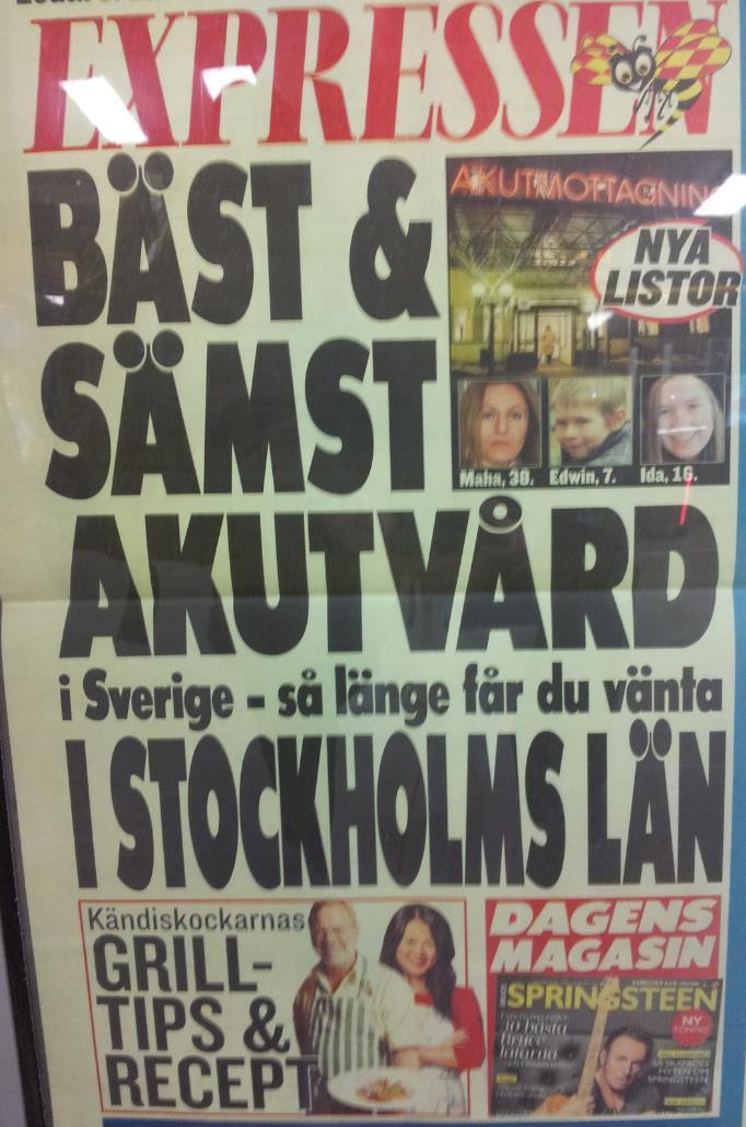 Expressen gånger 3 och de är inte