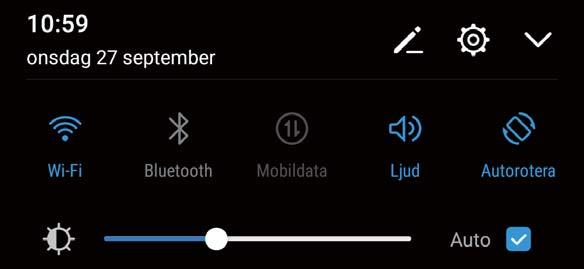 Startsida Endast ANE-LX1 stöder NFC. Håll NFC-området nära andra enheter eller föremål medan NFCfunktionen används.