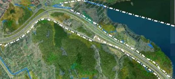 Närmaste entré till reservatet har markerats med en stjärna. 4.