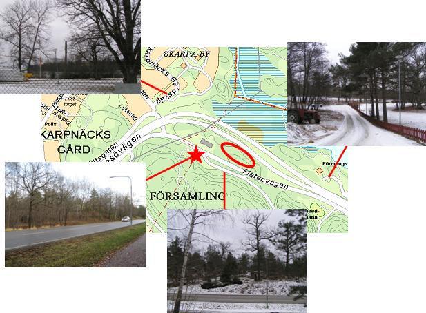 6.5 Visuell miljö/landskapsbild Förutsättningar och gällande krav Landskapsbilden i området präglas av det befintliga fjärrvärmeverket med sin 47 meter höga skorsten och närheten till Tyresövägen och