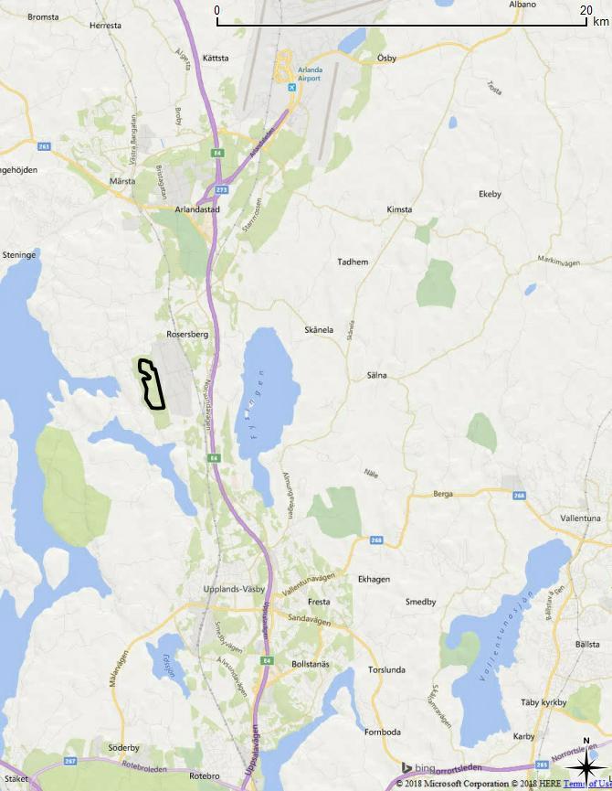 1 INLEDNING Det finns planer på att utöka Roserbergs industriområde i väster. Berg och jordschakt kommer att behövas för etablering av det industriområdet.