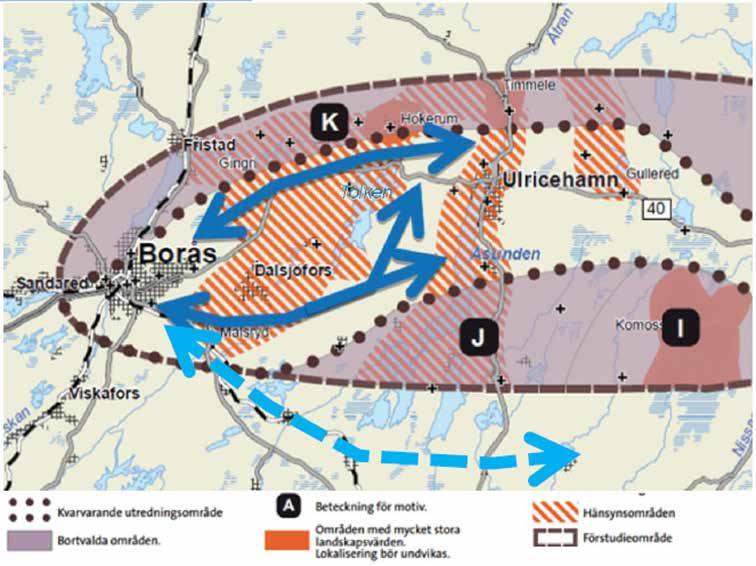 2 Bakgrund, syfte och beskrivning av projektet Denna MKB utgör ett komplement till tidigare framtagen MKB som del av Lokaliseringsutredning, Bollebygd-Borås, en del av Götalandsbanan, daterad
