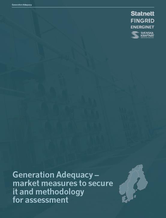 Generation adequacy market measures to secure it and