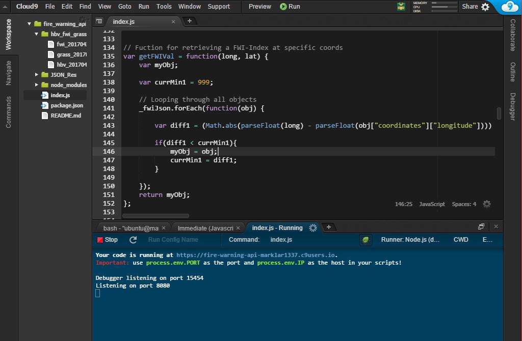 med Xamarin.Android och utvecklingsmiljö blev Visual Studio Community[34] där det grafiska gränssnitten kan ses i figur 11.