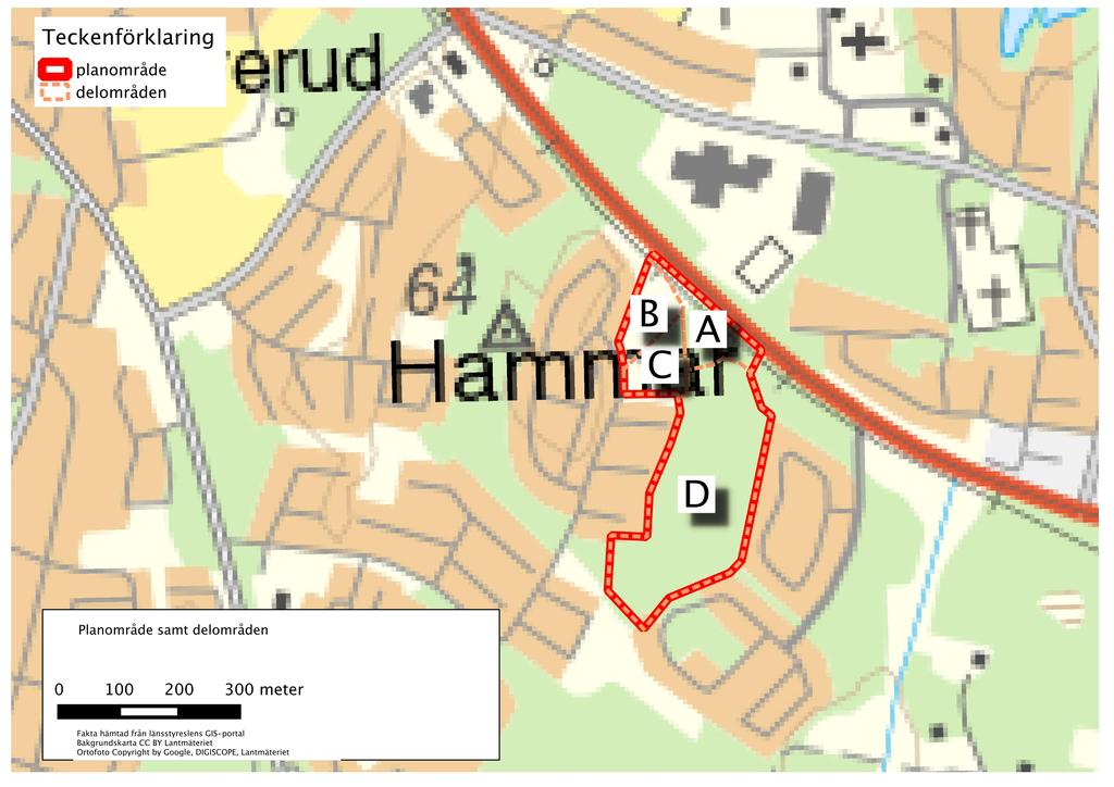 6 Allmän beskrivning av området Nedan redovisas de delområden som inventeringsobjektet består av. I denna allmänna beskrivning ingår även områden med lågt naturvärde.