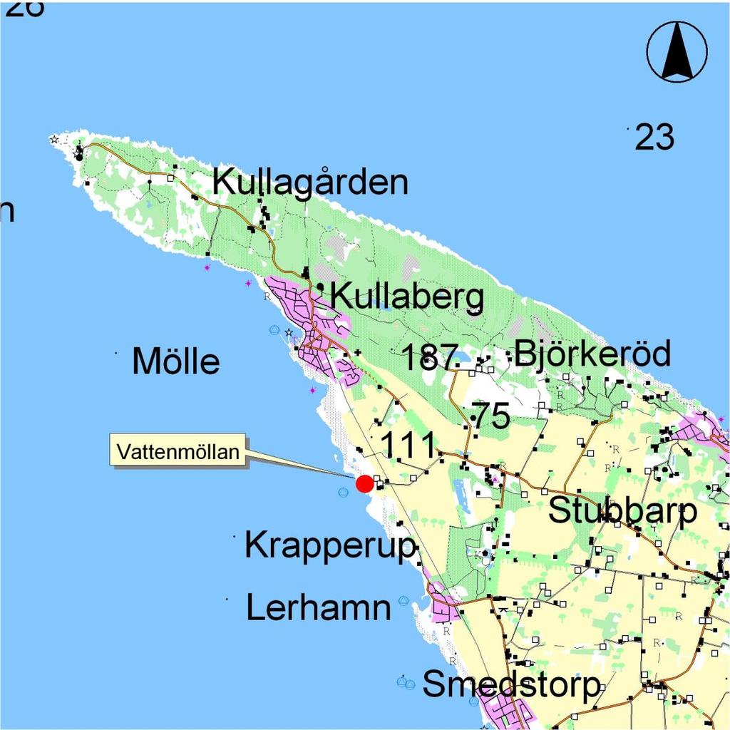 Vattenmöllan ligger i Höganäs kommun.