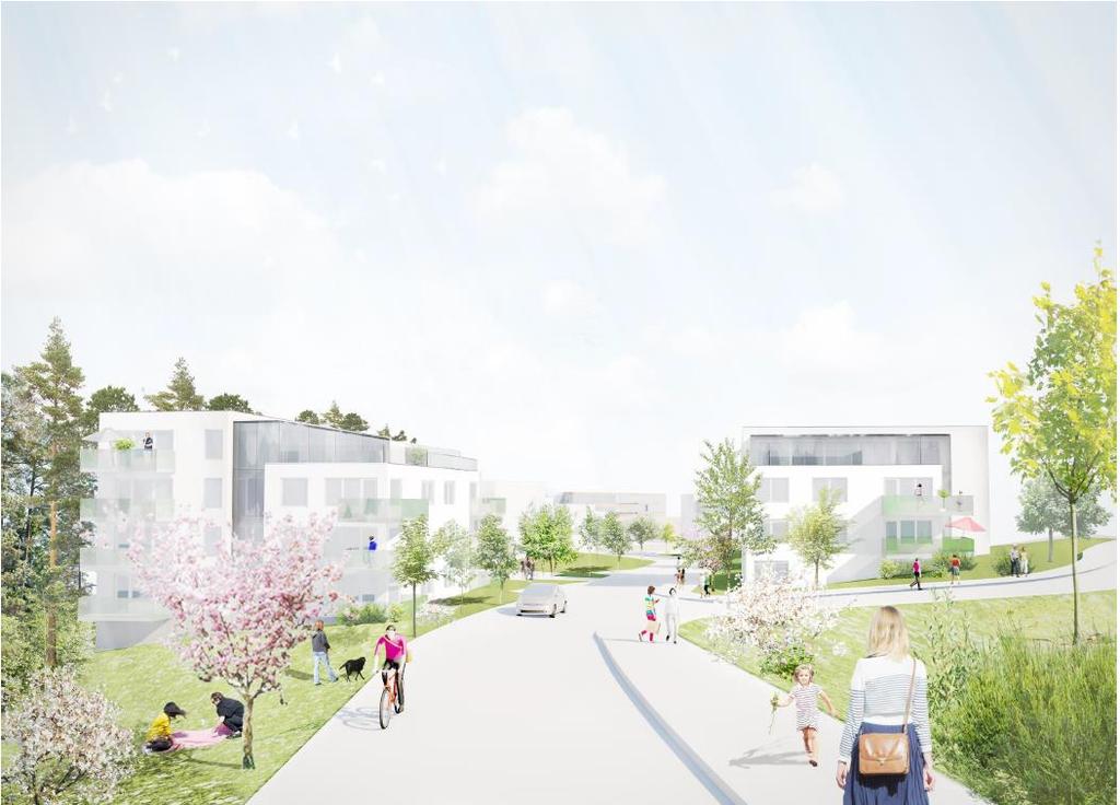 Gäststugan 1 Illustrationsbild av planförslaget för del 1, Kv.