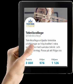 medier är att dela innehåll från teknikcollege.