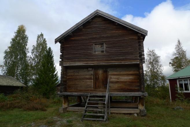 , brun nållav Chaenotheca phaeocephala (S) och luddig skägglav Usnea hirta. På dörrfodret växer också 8 bålar med ladkantlav Protoparmelia oleagina (VU) täckande ungefär 12 kvadratcentimeter.