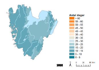 om temperaturen samtidigt är hög, eftersom avdunstningen då är stor.