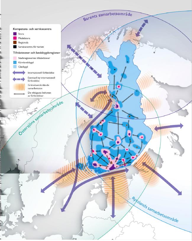 Flerkärnighet stärker livskraften Merparten av Finlands areal är enligt regionklassificeringen glest bebyggd landsbygd.