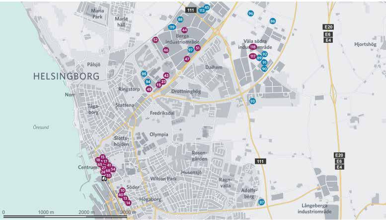 CASTELLUMS FASTIGHETSBESTÅND Region Öresund KONTOR/BUTIK 1 Armringen 2 Agnesfridsvägen 190 Malmö 2011 1975 480 3 869 24 494 4 867 14 925 20 327 T 5 Bältespännet 13 Hornyxeg 12/Amilonsv 3 Malmö 2006