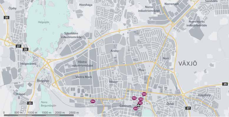 Förvärvs- Bygg/ Kvadratmeter per lokalslag Fastighet Gatuadress Kommun år Omb. år Kontor Butiker Lager Logistik Bostäder Övrigt Totalt Markyta Tax.