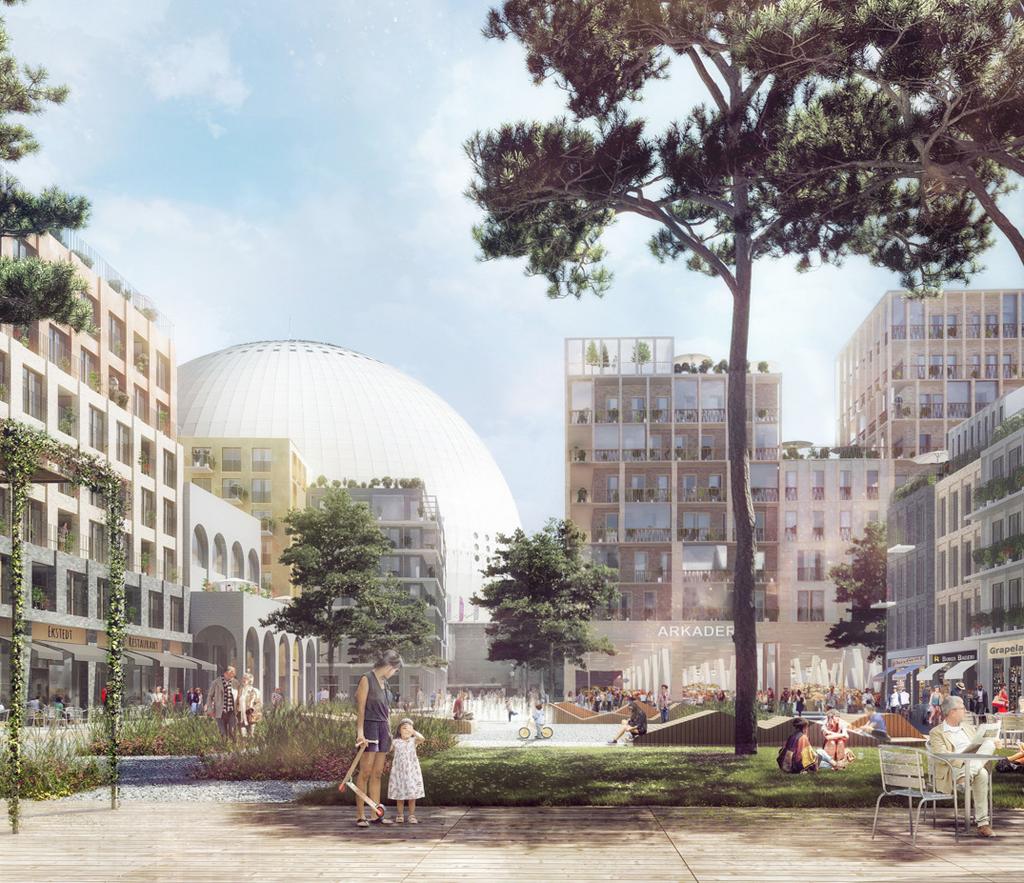 Fortsättning Byggrätter och potentiella projekt Söderstaden vid Globen i Stockholm I slutet av året offentliggjordes att Castellum vann Stockholms stads markanvisningstävling för Söderstaden, ett