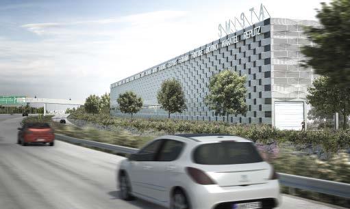INVESTERINGAR Spejaren 4 i Huddinge LÄGE: Smista-området i Huddinge YTA: 9 300 kvm TIDPLAN: Färdigställt kvartal 1, 2019 INVESTERING: 334 Mkr CERTIFIERING: Miljöbyggnad nivå Silver Spejaren 4 är det