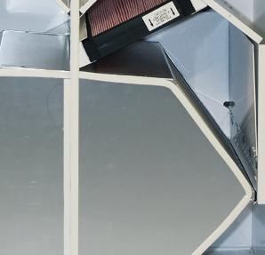Påfrysningsskydd W9:s tillförlitliga avfrostningsfunktion garanterar en kontinuerlig och balanserad ventilation i bostaden även under extrema förhållanden.
