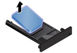 2. Ta bort det borttagningsbara batteriet. Se Byta ut det borttagningsbara batteriet på sidan 108. 3. Leta rätt på micro-sim-kortplatsen på datorns högra sida. 4.