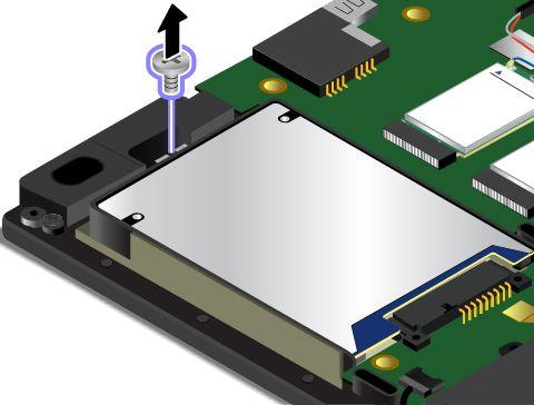 Obs: Den interna lagringsenheten, till exempel en hårddisk, SSD-enhet eller hybridhårddisk, är väldigt känslig. Ovarsam hantering kan orsaka skada eller leda till att data går förlorade.