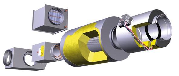 EMS(S,D) Flödesvariator Mått och vikt Flödesvariator EMSS (oisolerad) Variatorn kan användas både för variabelt och konstant flöde och eventuell tvångsstyrd avstängning både för tilloch frånluft.