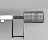 Observera Cylinderns grundstorlek är 30 mm för varje sida. Vid leverans är cylindern helt hoptryckt (så kort längd som möjligt).