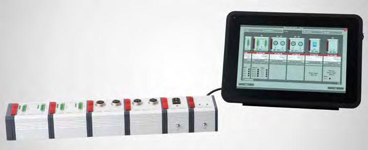 datainsamling från flera anslutna mätspetsar Anslutning av N 1700 modulerna via USB gränssnitt till det smarta och användbara konfigurationsprogrammet Millimar Cockpit.