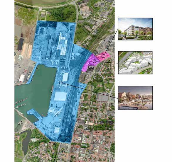 Y ADSDE VID VAET Under de närmaste åren ska Varbergs ödsliga hamnkvarter förvandlas till en myllrande stadsdel, med nya bostäder, affärer, restauranger och annan service.