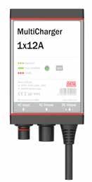 Produkter - Batteriladdare MultiCharger 2x12A DEFA MultiCharger 2x12A består av 2 st 12A batteriladdare monterade på en gemensam konsol.