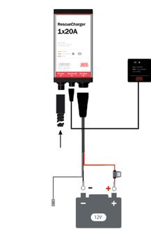 Produkter - RescueCharger RescueCharger tillbehör Till DEFA RescueChargers finns laddkablar och fjärravläsare i olika längder samt övergång från Plugin