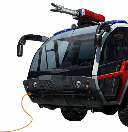 DEFA - system till brandbil Brandbil DEFA RescueCharger har ett speciellt anpassat laddförlopp för utryckningsfordon.