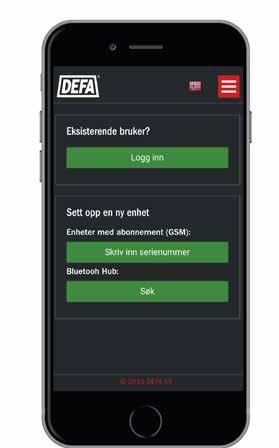 Introduktion - DEFAs App DEFA App - Information om installation DEFA har förenklat processen vid skapande av ett installatörskonto och vid installation av en ny enhet för DEFA Link eller DEFA